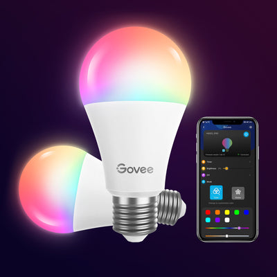Govee Wi-Fi LED Bulb(2 Pack) color + white
