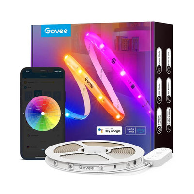 Govee RGBIC Wi-Fi + Bluetooth Strip Lights With Protective Coating